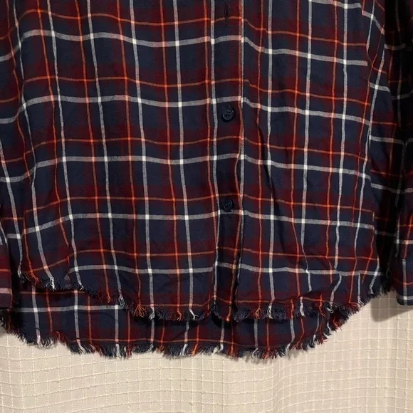 Splendid Marguerite Plaid flannel shirt buttoned - Picture 3 of 5
